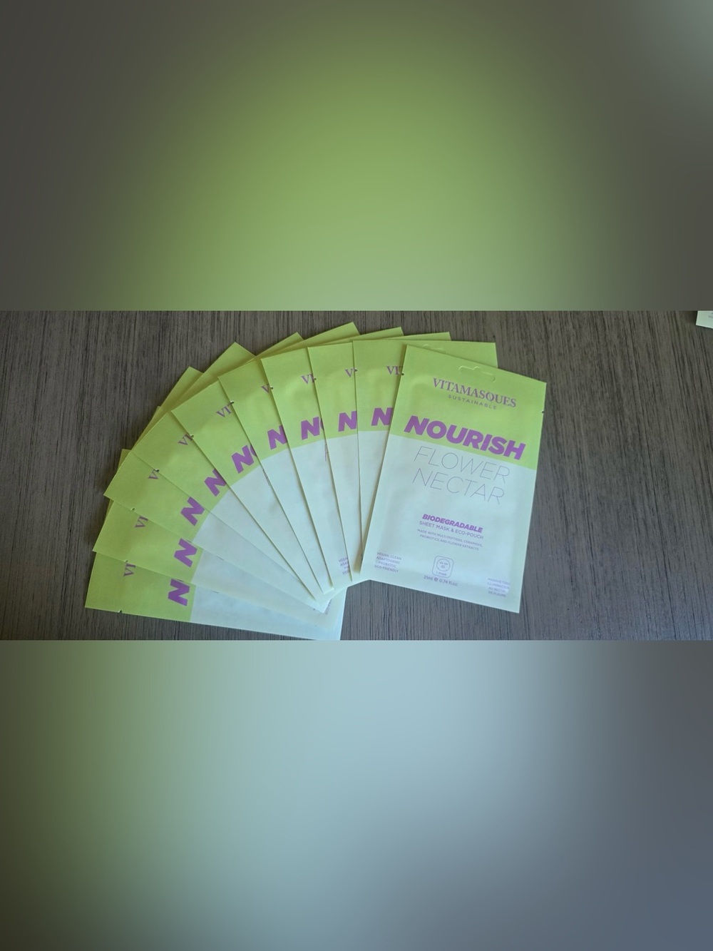 Vitamasques Nourish Flower Nectar Biodegradable Sheet Masks – Lot of 10 NEW - Picture 4 of 4